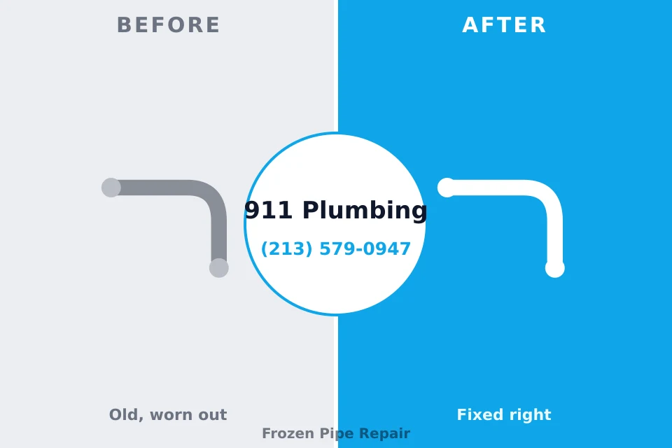 Before and after: plumbing company Guyton, GA